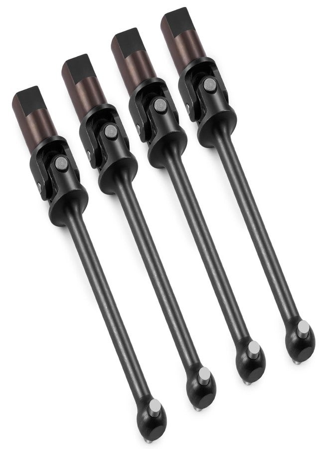 MORFUM RC Hardened Steel Front & Rear Driveshaft Assembly Metal Drive Shaft Front & Rear CVD Driveshafts 4-Pack Upgrades for 1/18 Tra-xxas LaTrax Teton Desert Prerunner SST-Replace Parts 7650 - Image 3